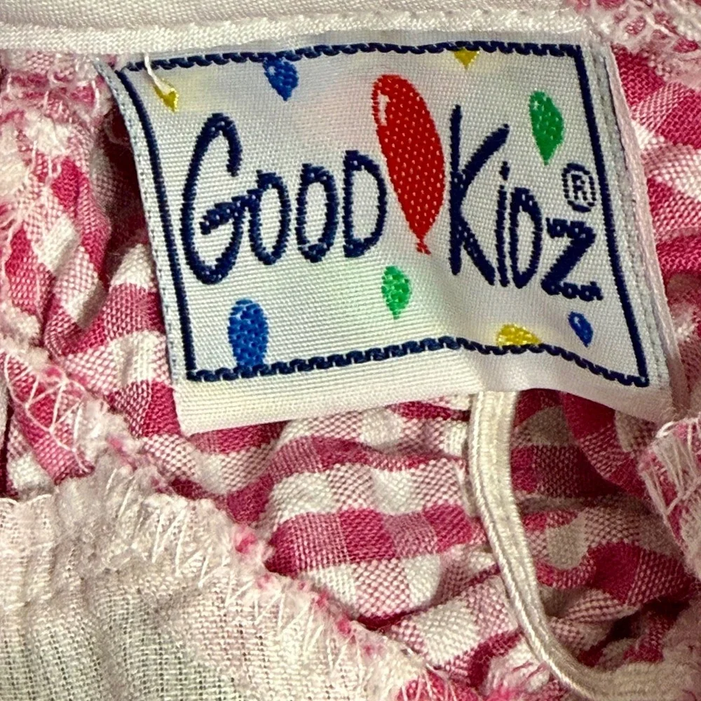 Good Kidz Pink Gingham Bubble Romper Floral‎ Butterfly 3-6M Peter Pan Collar